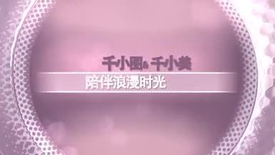 唯美浪漫粉紫色调婚礼开场展示AE模板视频的预览图
